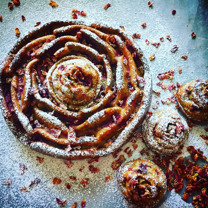 Orange almond and berry cake 2