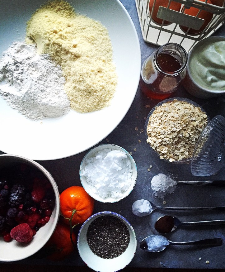 Orange almond and berry cake 4